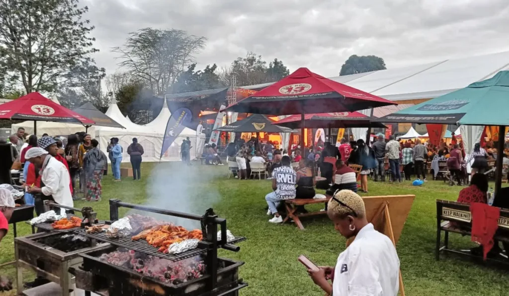 lively crowd celebrating Ngemi Festival