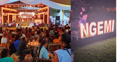 scene from the Ngemi Festival featuring Kikuyu performers